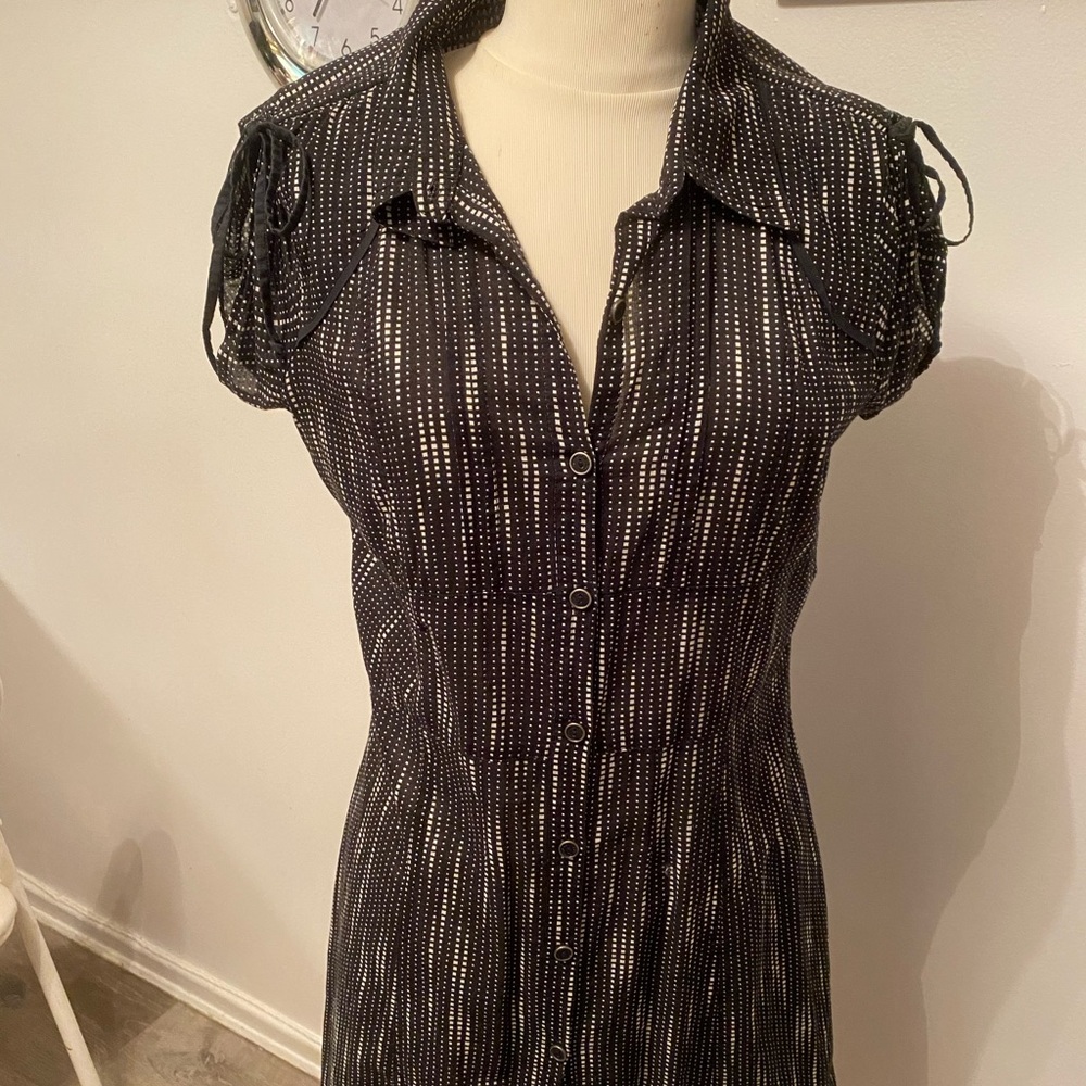 Donna Karan vintage style button dress